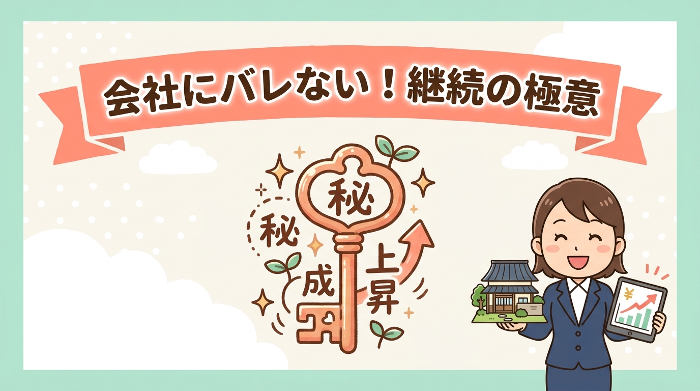 会社にバレずに運用を継続するコツ